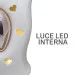 Diffusore in ceramica bicolor "ALBERO DELLA VITA e CUORE" con LED + GIft box 