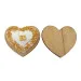 Decorazione "50 oro" cuore in gesso e legno (12pz)