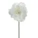 Decoro Pick "Rosa bianca con bordo glitter bianco" polyfoam LARGE