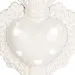 Diffusore Sacro cuore in porcellana bianca con LED (h 160)