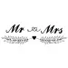 Timbro "Mr & Mrs" (cm 6x3) 