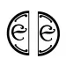 Iniziale doubleface "E" in metallo per Ceralacca
