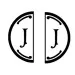 Iniziale doubleface "J" in metallo per Ceralacca
