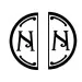 Iniziale doubleface "N" in metallo per Ceralacca 