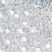 Candela "cero" bianca con base glitterata argento (ø 8 cm) 