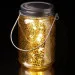 Barattolo decorativo in vetro con Luci LED oro