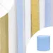 Set 4 pezzi: Festone "Paper Streamer" AZZURRO (cm 5 x 10 mt)-06