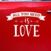 Sticker per Auto "All you need is love" cm 33x45-01