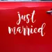 Sticker per Auto "Just Married" cm 33x45-01