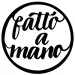 Etichette personalizzate "FATTO A MANO" calligrafico (finiture e dimensioni varie)