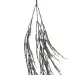 Ghirlanda con tralci di rami glitterati argento (cm 90)