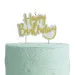 Candelina "Happy Birthday" glitter oro