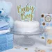 Cake topper "BABY BOY" azzurro e oro
