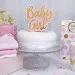 Cake topper "BABY GIRL" rosa e oro