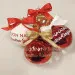 Pallina di Natale "BUON NATALE..." con scritta personalizzata in foil - colori vari